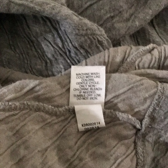 Pure j.Jill women’s gray long sleeves textured 2 pocket above the knee dress - Picture 3 of 10